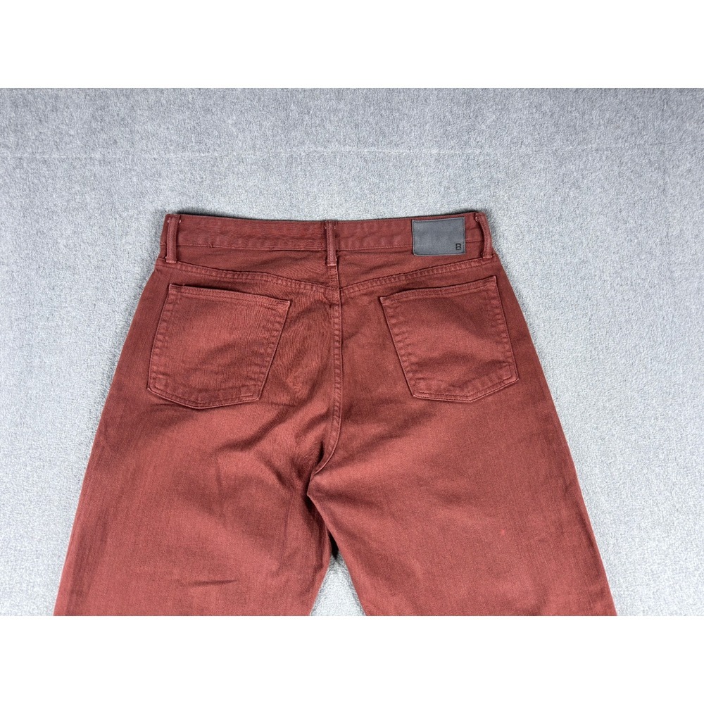 Bonobos Jeans Men 34x30 Red Pale Athletic Taper Stretch Denim